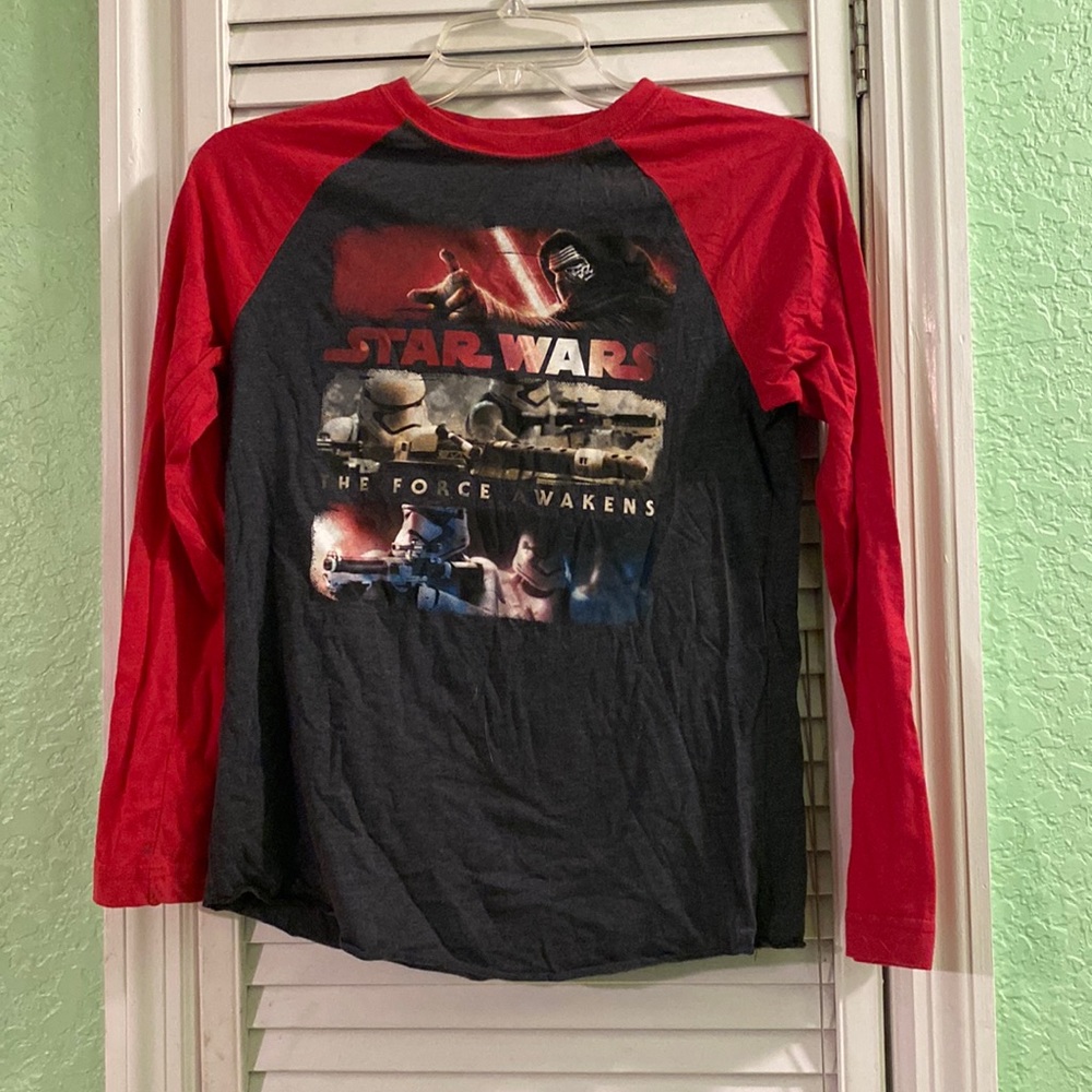Star Wars Kids Boys The Force Awakens Pajama Long-Sleeve Tee Shirt M (Boy)